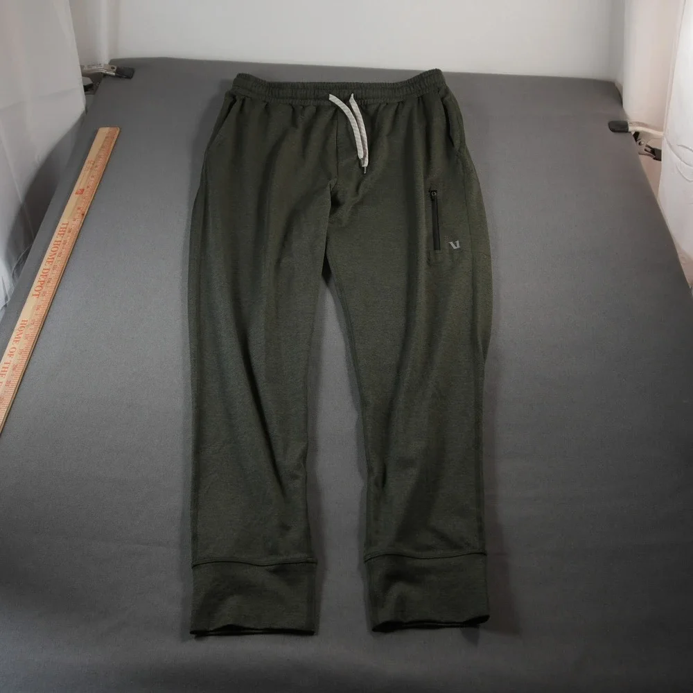 Vuori Sunday Performance Jogger Men Joggers L V416 Active Gym Green 31x27
